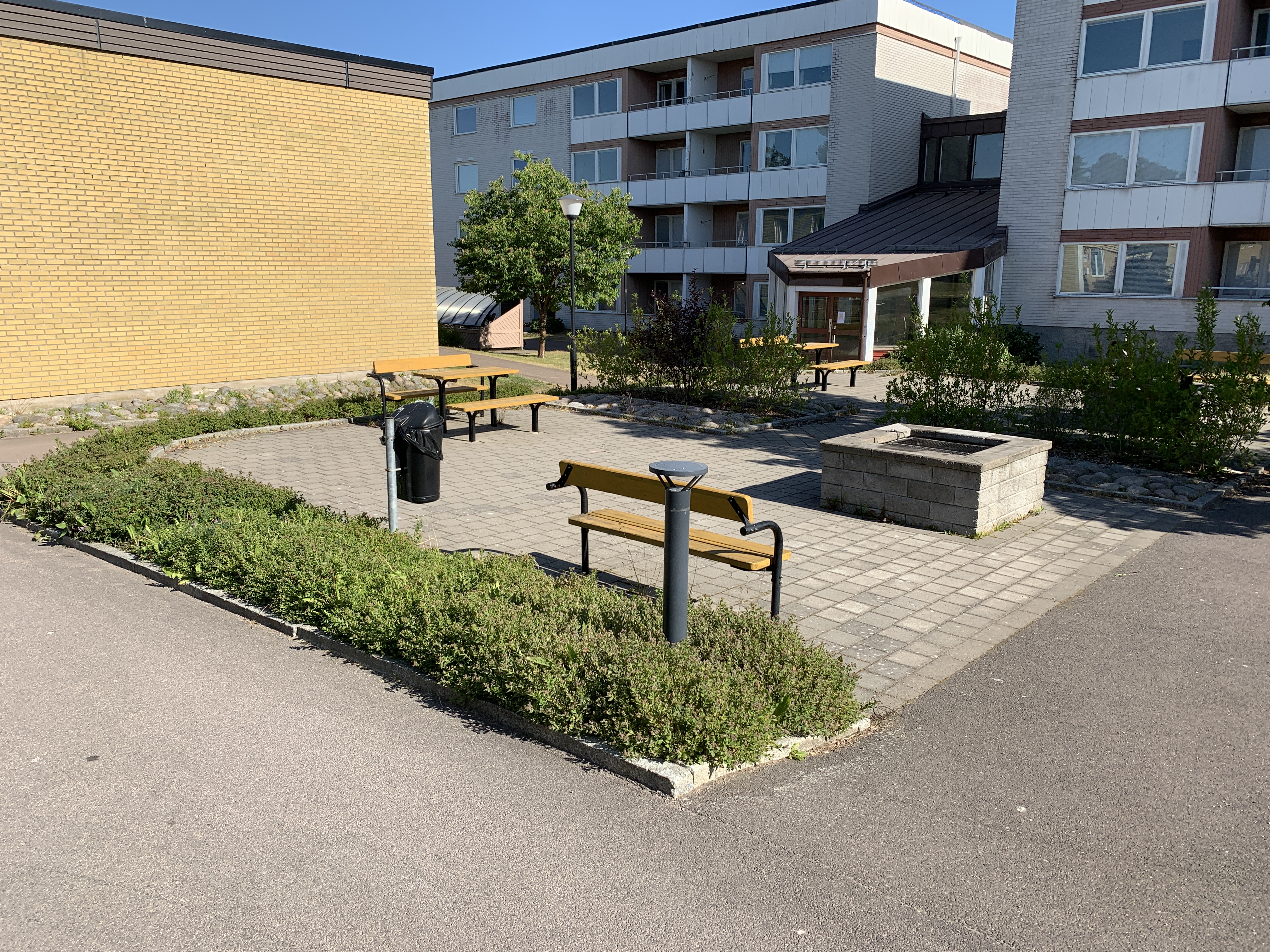 En grillplats på Posthornsgatan